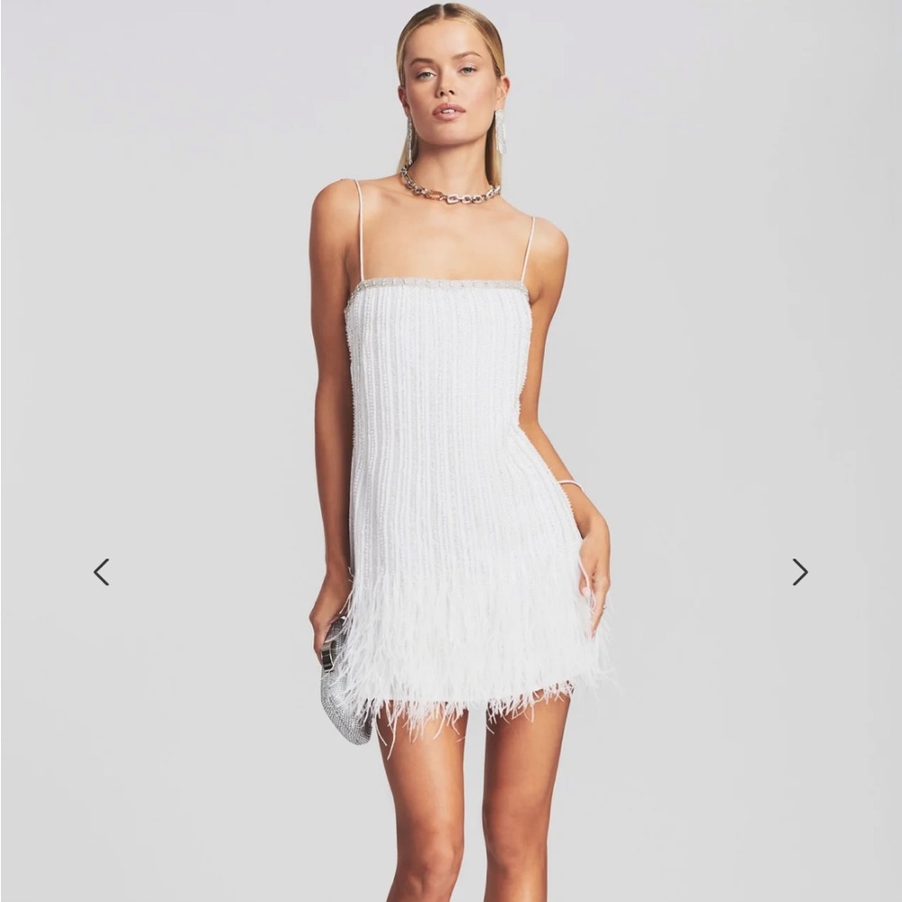 Rubina Sequin Feather Dress